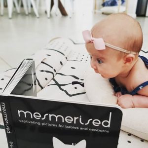 Mesmerised book and baby