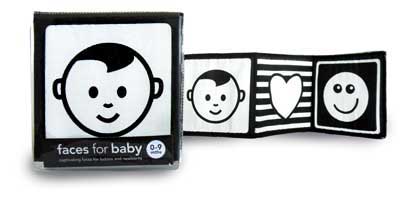 black and white baby cloth book