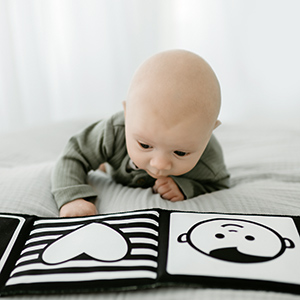 organic baby cloth book