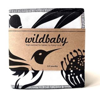 wildbaby cloth black and white book for baby